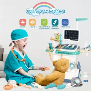 Children's Doctor Pretend Medical Station Toy Set