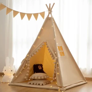 Indoor Teepee Tent with Floor Mat